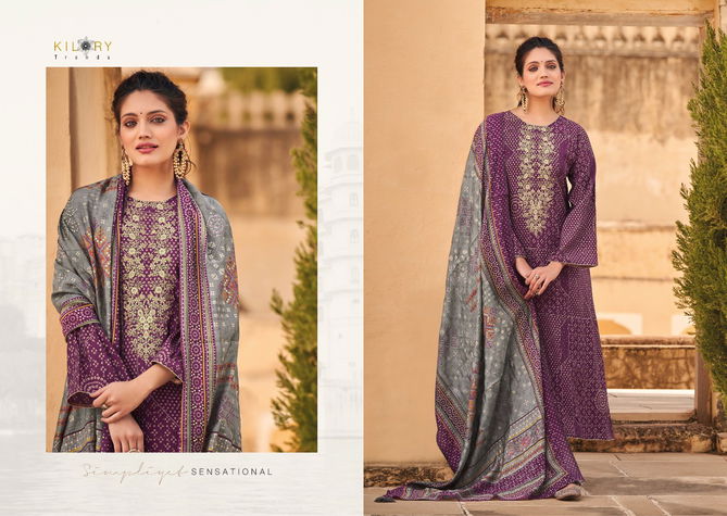 Kilory Silk Of Bandhej 541-548  Designer Salwar Suits Catalog